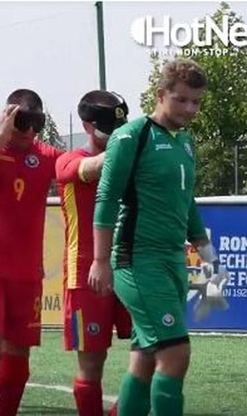 VIDEO Cum joacă echipa de fotbal pentru nevăzători a României / “Fotbalul pentru noi este viață. Mișcarea este viață!”