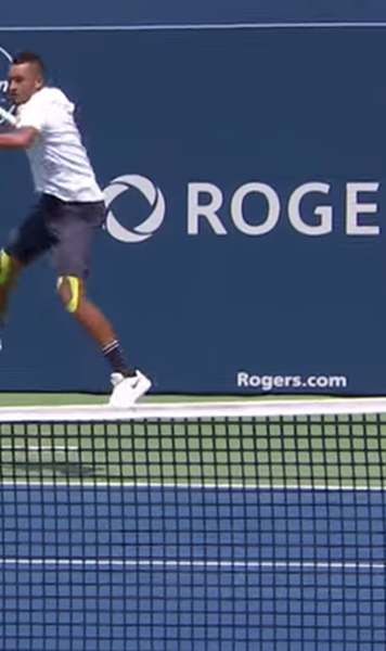 ​VIDEO Nick Kyrgios, forehand-ul  de 185 de km/h și reluările care nu fac "față"