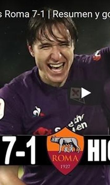 VIDEO AS Roma, umilită pe terenul Fiorentinei (7-1) în sferturile Cupei Italiei