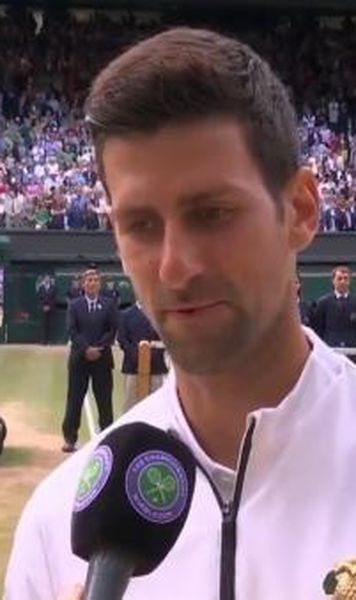 VIDEO Novak Djokovic, după ce l-a învins pe Roger Federer: "E ireal ce s-a întâmplat, e păcat că cineva trebuie să piardă într-un astfel de meci"