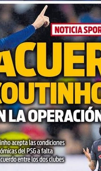 Sport.es anunță: Philippe Coutinho va semna cu PSG