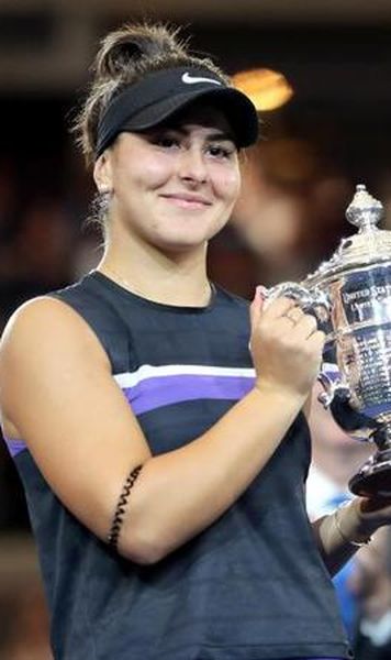 VIDEO Bianca Andreescu, desemnată jucătoarea lunii august în circuitul WTA