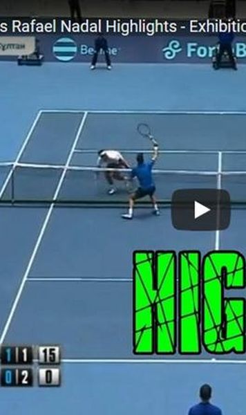​VIDEO Rafael Nadal și Novak Djokovic au făcut spectacol într-un meci demonstrativ în Kazahstan
