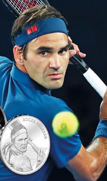 Efigia lui Roger Federer va fi gravată pe monede din aur şi argint din Elvetia