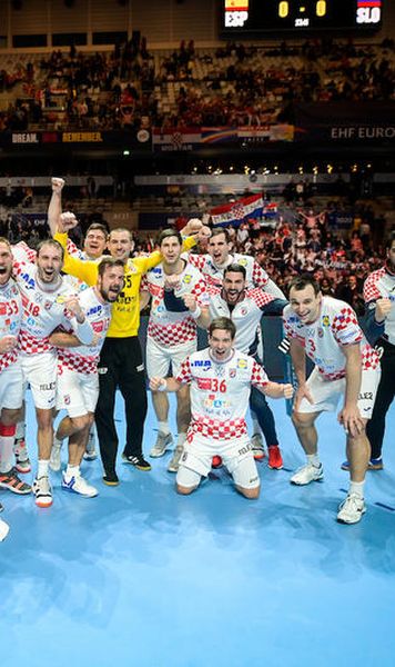 ​VIDEO CE Handbal (m): Croaţia şi Spania, finalistele competiției