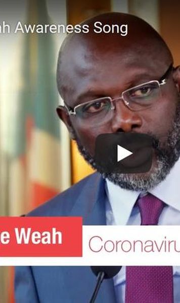 AUDIO George Weah, președintele Liberiei și fostul star de la AC Milan, cântă împotriva coronavirusului