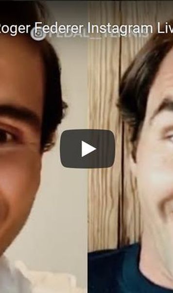 VIDEO Momente comice cu Rafael Nadal: L-a ținut în așteptare pe Roger Federer pentru că nu se pricepe să facă un live pe Instagram