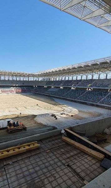 FOTO Ultimele imagini din Ghencea - Ce se montează în această perioadă la Stadionul Steaua