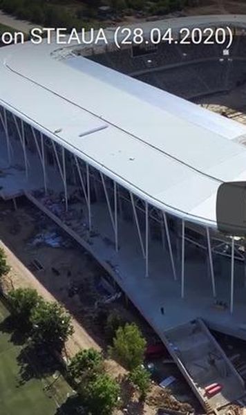 VIDEO Imagini spectaculoase - Stadionul Steaua, filmat cu drona