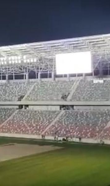 VIDEO Imagini spectaculoase: Probe de sunet și de nocturnă pe noua arenă din Ghencea