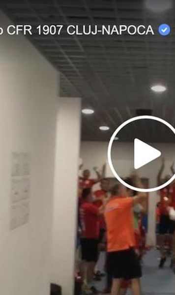 VIDEO Bucuria din vestiarul CFR-ului după un nou titlu de campioană a României