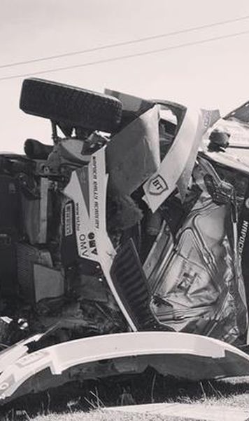 VIDEO Accident teribil în Raliul Iașiului: Maşina lui Simone Tempestini şi Sergiu Itu a fost distrusă