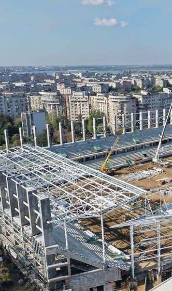 FOTO Stadionul Rapid prinde contur - Cum arată în prezent arena din Giulești