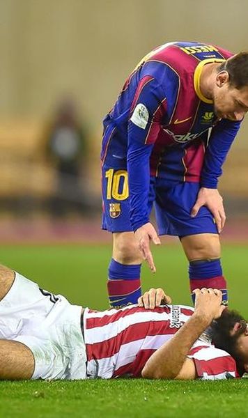 VIDEO Messi, eliminat pentru lovirea unui adversar, Barcelona învinsă după prelungiri de Bilbao în Supercupa Spaniei