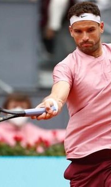 Roland Garros: Grigor Dimitrov, abandon în primul tur după ce a condus cu 6-2, 6-4, 5-1 (40-0)