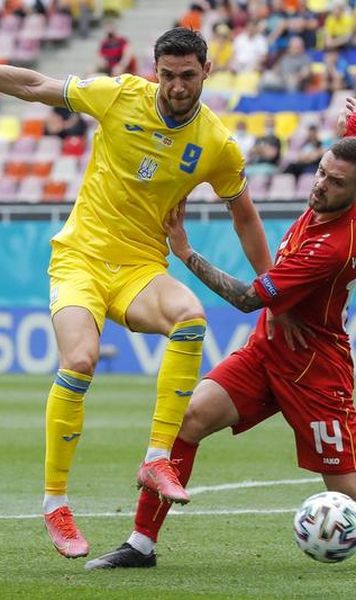 Euro 2020: Ucraina, victorie la limită pe Arena Națională contra Macedoniei de Nord (2-1) / Meci cu două penalty-uri ratate