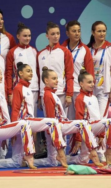 CE Gimnastică ritmică: România, locul 12 în proba de ansamblu a junioarelor