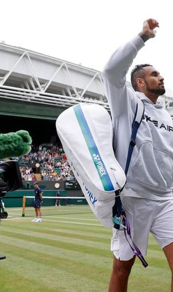 Nick Kyrgios despre retragerea de la Wimbledon: „Mi s-a rupt inima, devenisem din  favoritul publicului”