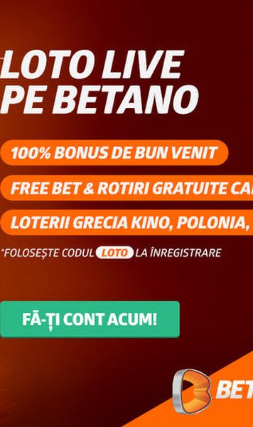 [P] Loto aduce surprize fără rulaj și 100% Bonus de Bun Venit pe Betano!