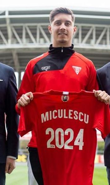VIDEO David Miculescu, unul dintre cei mai curtați atacanți din Liga 1, și-a prelungit contractul cu UTA Arad
