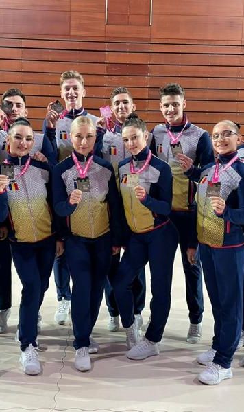 Echipa României, vicecampioană mondială la gimnastică aerobică
