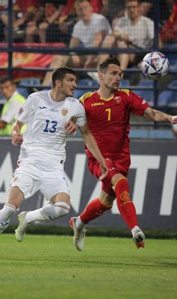 Liga Națiunilor: România, învinsă de Muntenegru după două gafe mari ale lui Vlad Chiricheș