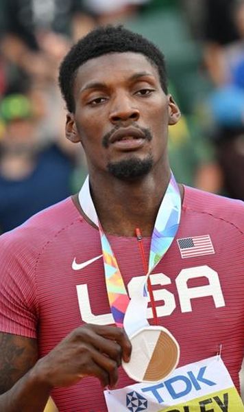 VIDEO Fred Kerley a luat aurul mondial în proba de 100 m - Trei americani pe podium