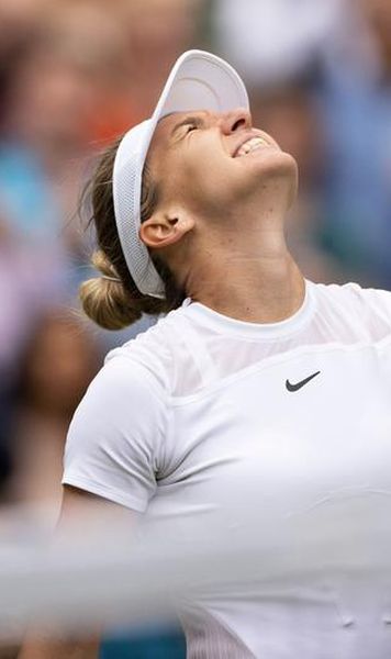 VIDEO Simona Halep, în semifinale la Wimbledon 2022 - Emoții pe finalul meciului cu Amanda Anisimova