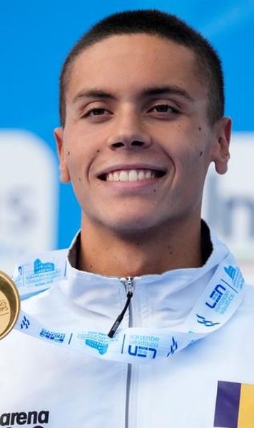 FOTO David Popovici a fost desemnat cel mai bun sportiv la Europenele de la Roma