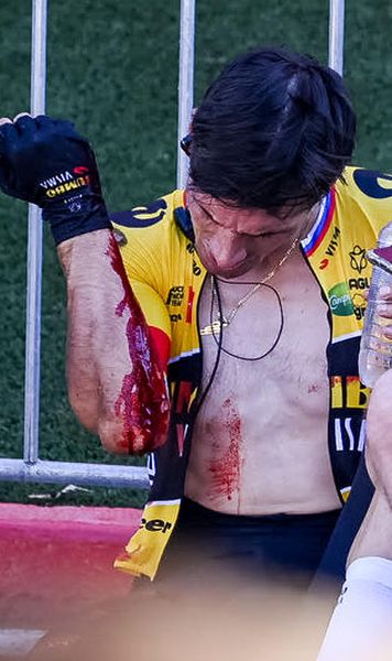 VIDEO Primoz Roglic, obligat să abandoneze La Vuelta - Căzătura care l-a scos din luptă pe principalul favorit