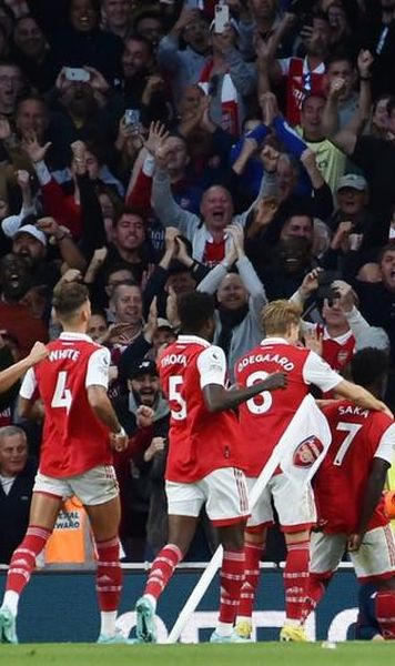 Arsenal o învinge pe Liverpool după un meci spectaculos și revine pe primul loc în Premier League