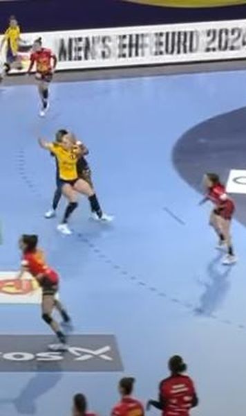 VIDEO Viteza record cu care Bianca Bazaliu a aruncat și a adus victoria României cu Spania în ultima secundă