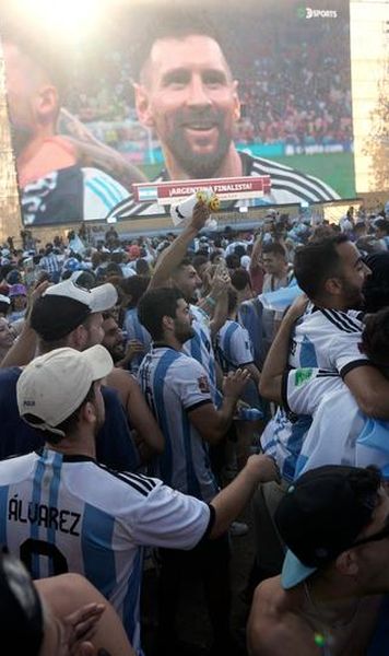 VIDEO Nebunie pe străzile din Argentina - Imaginile bucuriei după calificarea în finala CM 2022