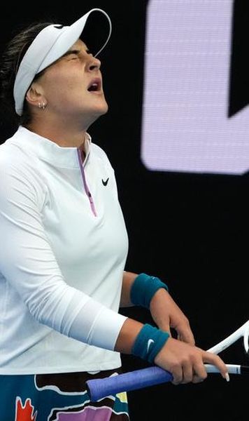 Australian Open: Bianca Andreescu, eliminată surprinzător de o jucătoare născută la Chișinău, locul 100 WTA