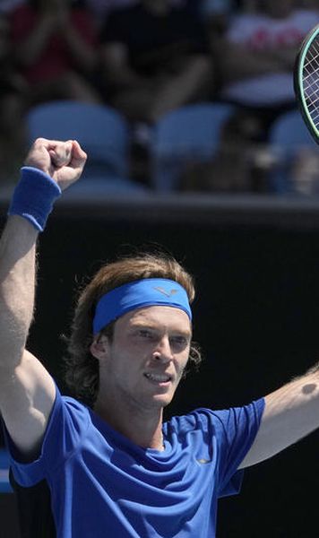 VIDEO Australian Open: Andrey Rublev, în optimi - Cum l-a ajutat adversarul și statistica impresionantă a rusului