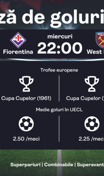 C3 e o Supercupă pentru West Ham și Fiorentina! Cine o câștigă?