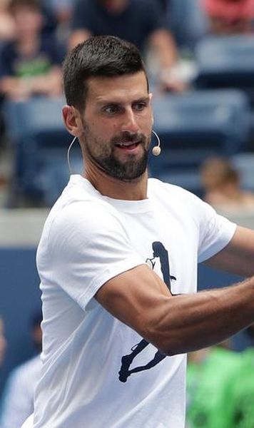 Novak Djokovic, imaginile zilei la US Open - A renunțat la rachetă și a jucat tenis cu... orice altceva