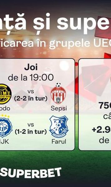 Iau echipele din SuperLiga cele aproape 6.000.000 euro din partea UEFA, joi seară?