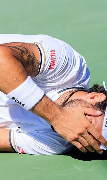 DigiSport: Imagini greu de privit la US Open: s-a prăbușit pe teren și a început să urle de durere
