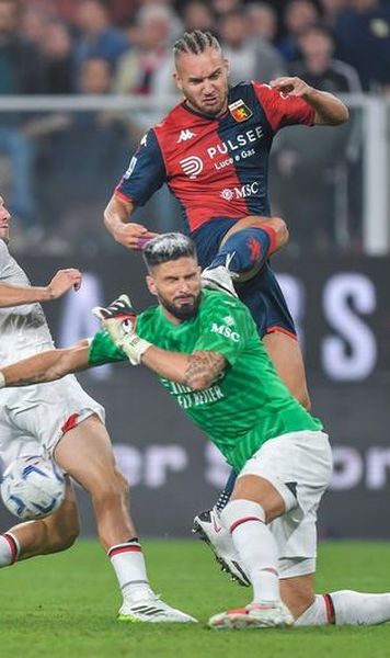 VIDEO AC Milan, lider în Serie A / Final nebun de meci cu Genoa - Ambii portari, eliminați