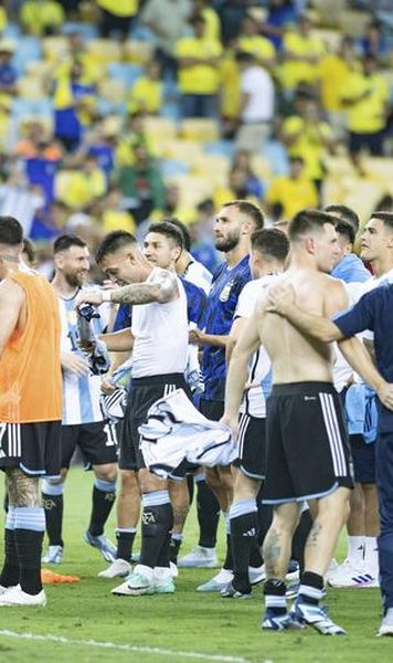 VIDEO Argentina, victorie cu Brazilia - Nervi, fani bătuți în tribune și Messi care a scos echipa de pe teren