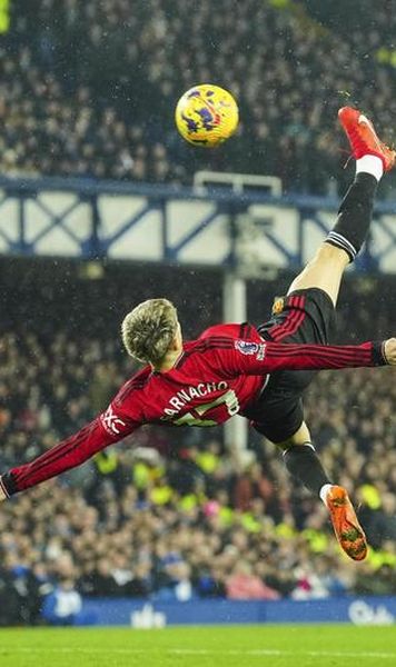 VIDEO Garnacho, pe urmele lui Rooney - Golul sezonului în Premier League