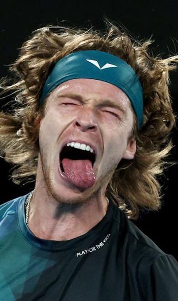 VIDEO Andrey Rublev, reacția zilei la Australian Open 2024 - Rusul, duel în sferturi cu Jannik Sinner