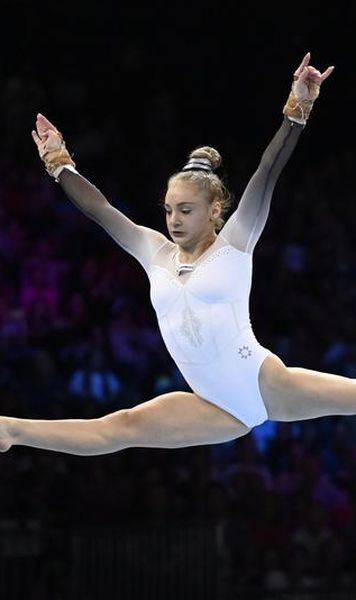 CE Gimnastică: Sabrina Voinea, medalie de argint la bârnă