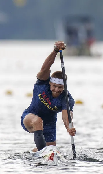 băiat de aur  Cătălin Chirilă,  campion european  la canoe simplu 1.000 de metri