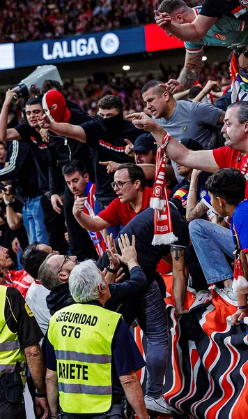 Atletico Madrid, sancționată  Sectorul sudic de pe  Metropolitano, închis  după incidentele din derby-ul cu  Real Madrid