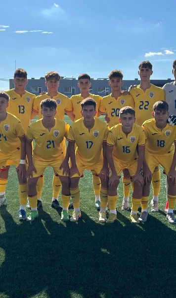 Învinși de Moldova  România U16 , cu jucători de la Real Madrid, Juventus sau AC Milan, a pierdut revanșa în fața vecinilor