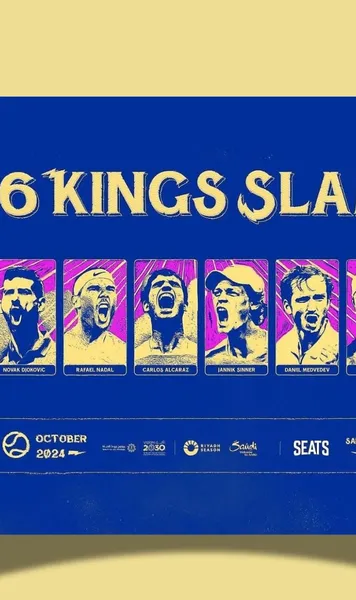 Six Kings Slam  Arabia Saudită organizează  cel mai scump turneu  amical din istoria tenisului. Cine participă și ce premii sunt puse în joc