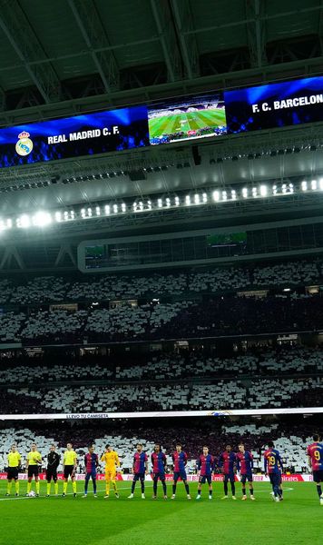 Atmosferă de poveste Scenografie spectaculoasă pe întregul stadion la  El Clasico