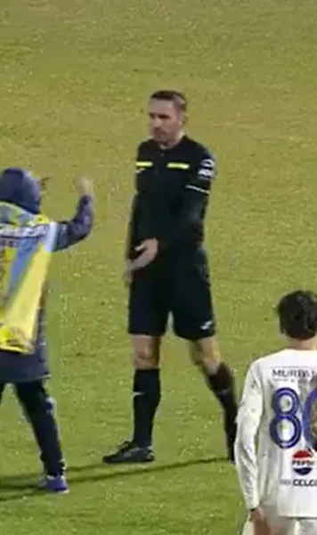 Moment uluitor la Clinceni  Un puști a intrat pe teren la Slobozia - Farul și i-a arătat  semne obscene  arbitrului Sebastian Colțescu